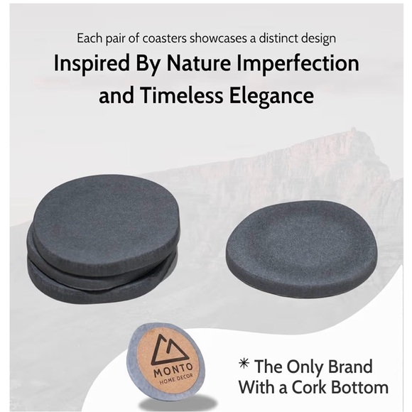 Gray Coaster Set - Picture 4 of 8